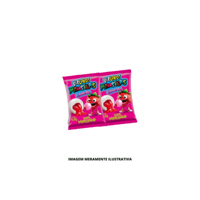 CHICLETE MONSTER MORANGO DIPLOKO 1X40X7G
